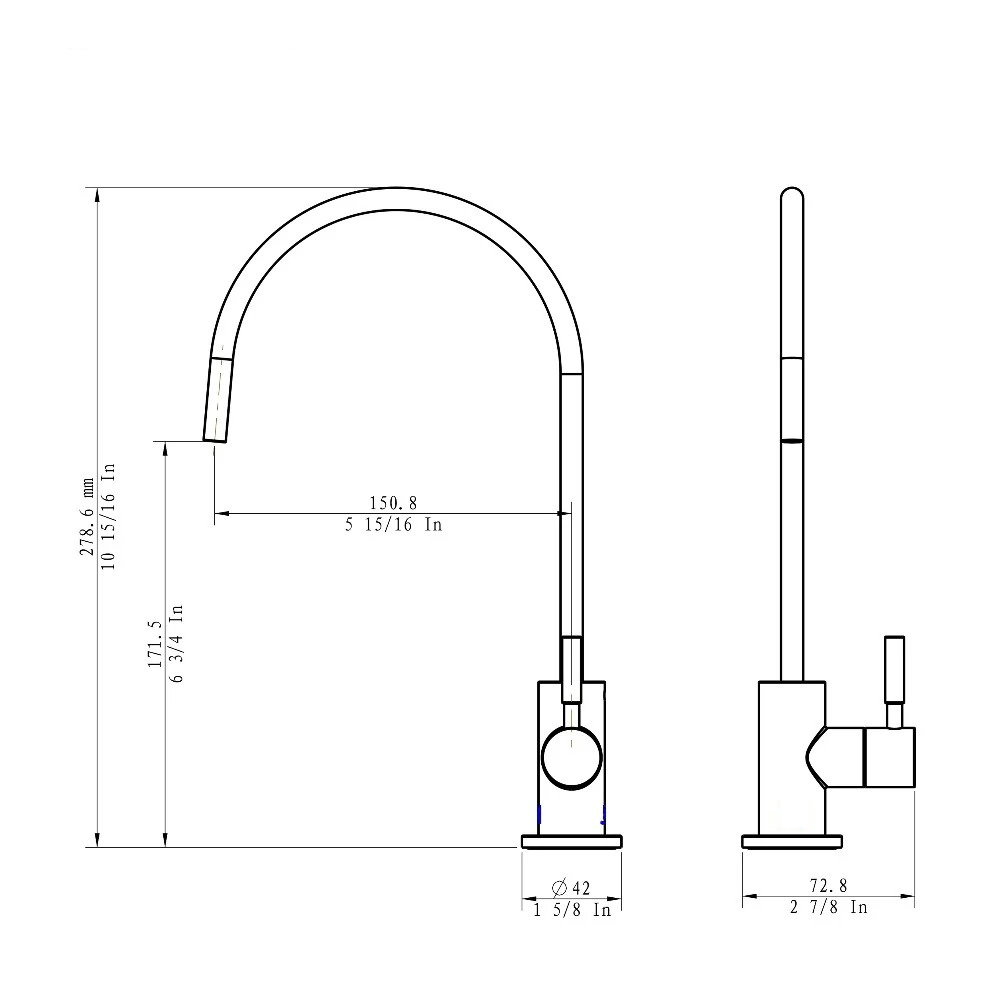 Single Handle Drink Faucet in Gun Metal (MM-FCT-03)